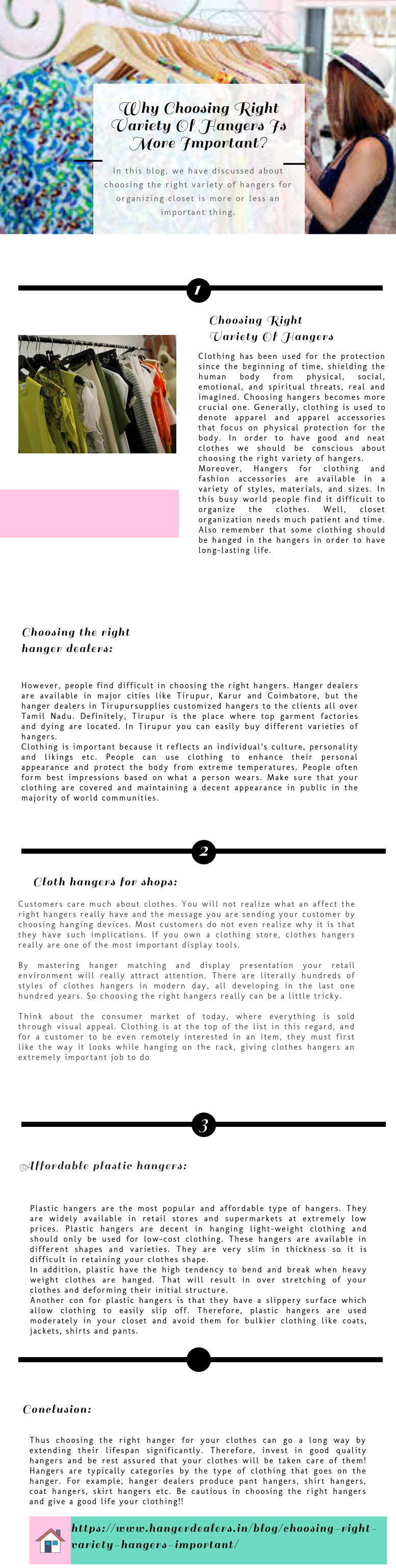 Why choosing right variety of hangers is more important?