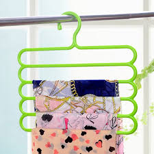Multiple types of hangers for different clothing styles	